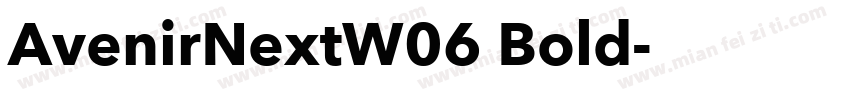 AvenirNextW06 Bold字体转换